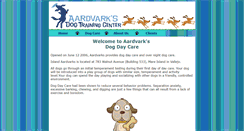 Desktop Screenshot of aardvarksdogtrainingcenter.com